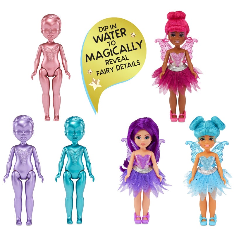 ام جي اي MGA Entertainment Dream Bella Color Change Surprise Little Fairies 5.5 بوصة دمية وLittle Unicorn 2 Pack - Jaylen and Ribbon Pink Fairy وUnicorn لعبة هدية رائعة للأطفال من سن 3 4 5+ - Image 4